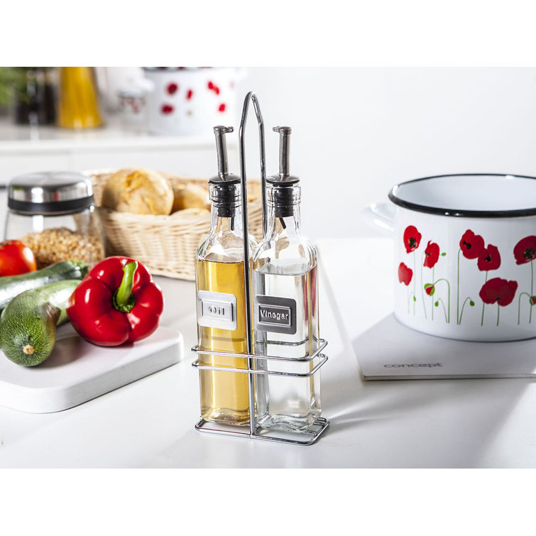 Symple Stuff 3 Piece Oil & Vinegar Cruet Set Wayfair.co.uk